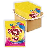 SWEDISH FISH Tails 2 Flavors in 1 Soft &amp; Chewy Gummy Candy, Bulk Candy, 12 - 3.6 oz Bags