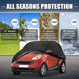 X AUTOHAUX Protective Car Cover for Smart Fortwo 2007-2019 Waterproof Windproof view 2