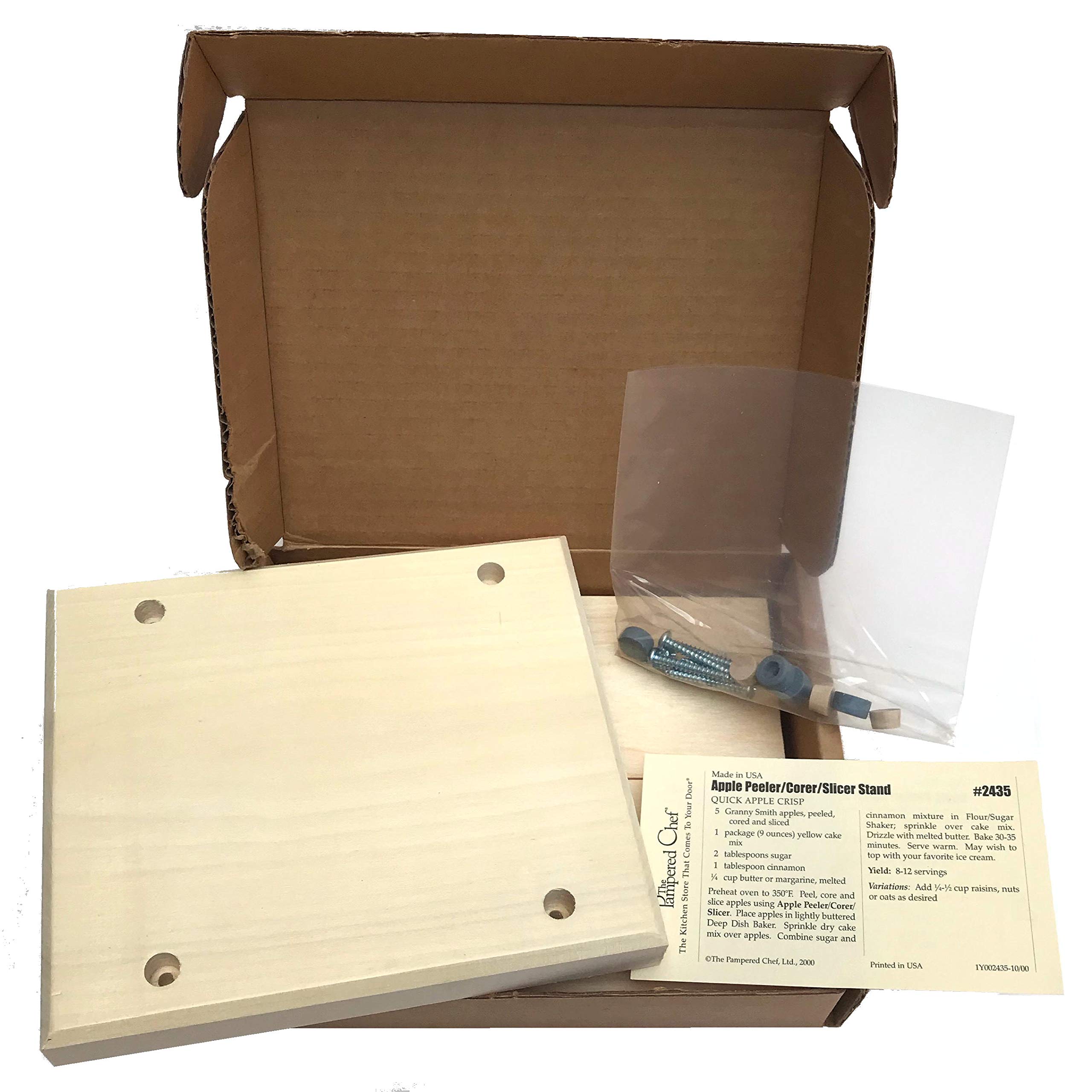 The Pampered Chef Wood Stand, for use with the Apple Peeler/Corer/Slicer