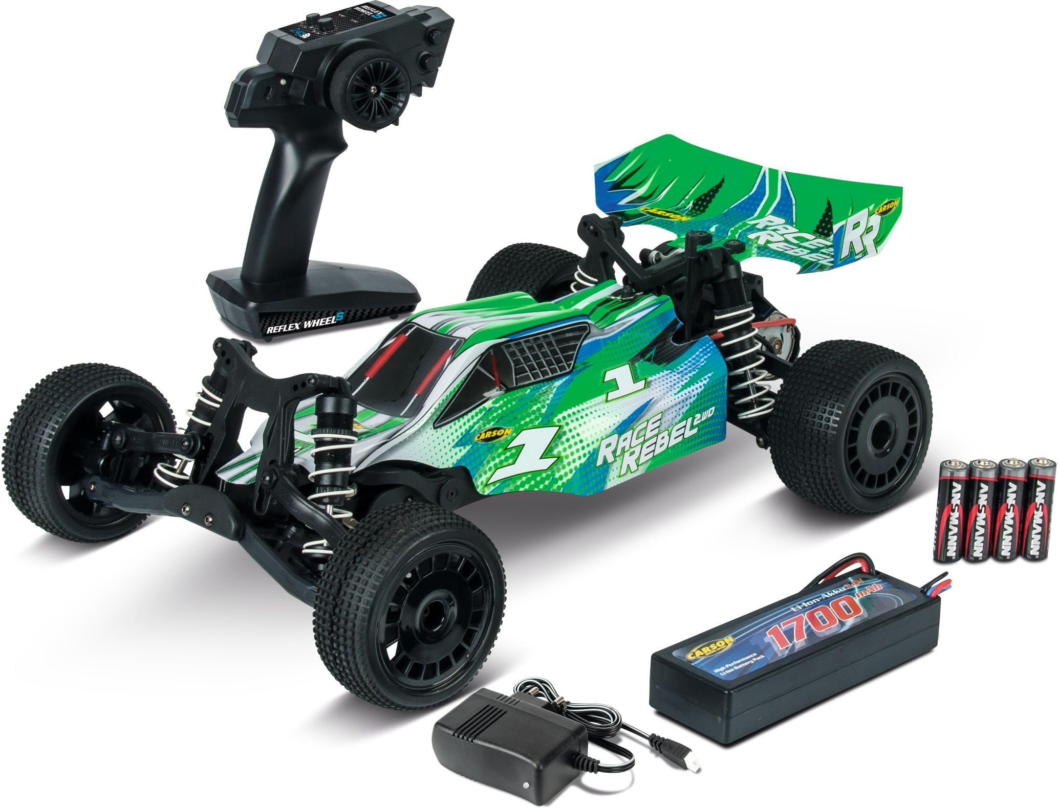 Carson 500404157 Race Rebel 1: 10 2wd x10 2.4G 100% RTR