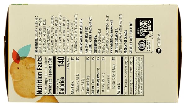 365 BY WHOLE FOODS MARKET, ORGANIC MULTI PACK VANILLA ANIMAL COOKIE, 6.3 OUNCE