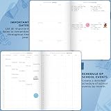 Clever Fox Teacher Planner – Undated 18x25cm Hardcover Mystic Blue view 3