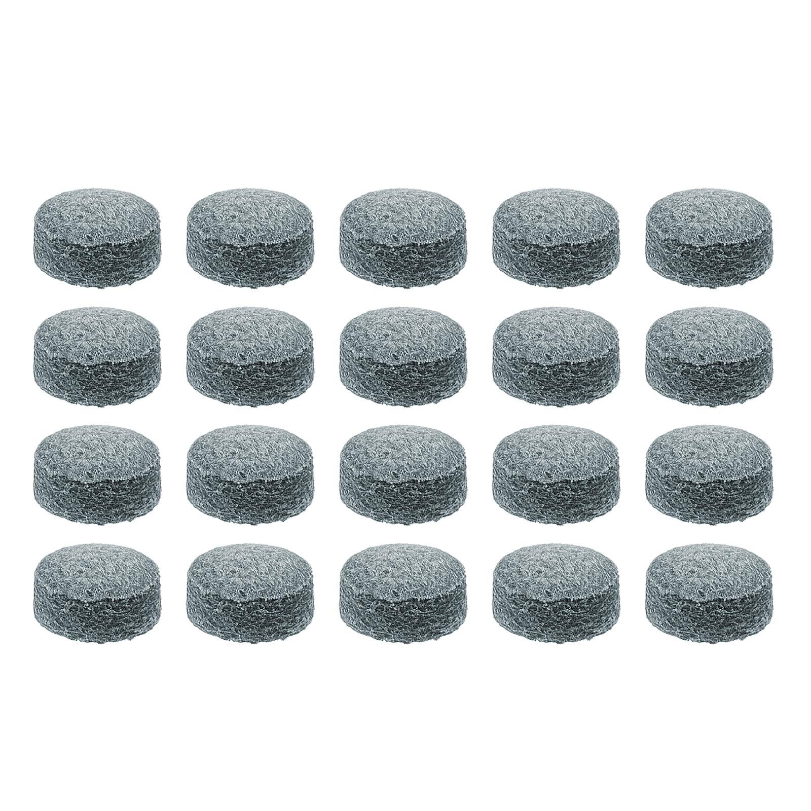 M METERXITY 50 Pack Pool Cue Tips - Billiard Cue Replacement Tip, Wear-resistant, Apply to Pool Cues/Snooker (10mm Dia, Grey)