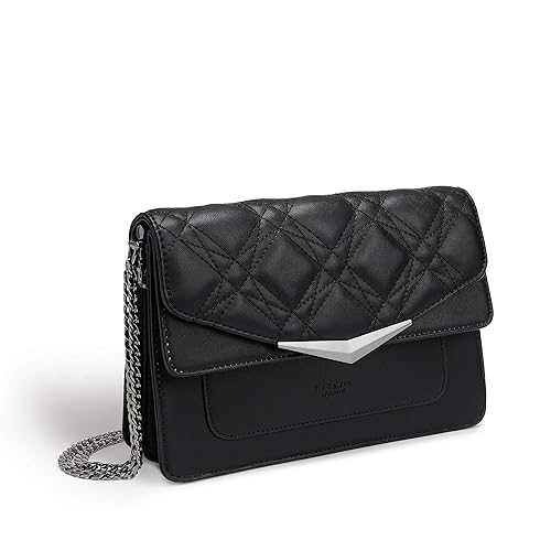 black quilted clutch bag