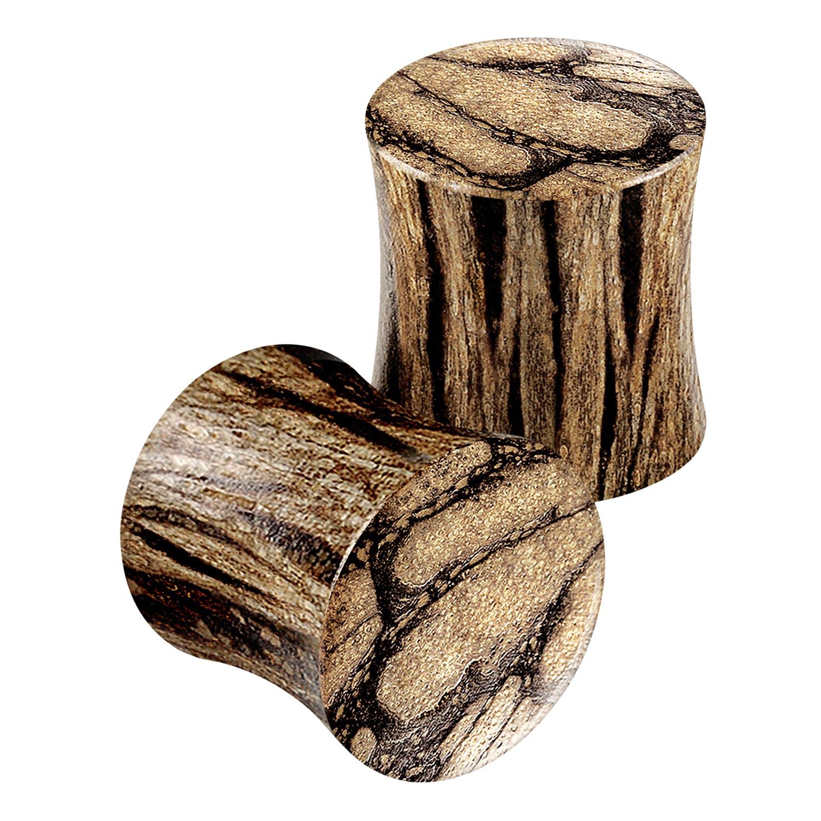 BanaVega 2 x Wooden Double Flared Ear Stretcher Stretcher Ear Stretcher Ear Stretcher Ear Stretcher Ear Stretcher, Wood