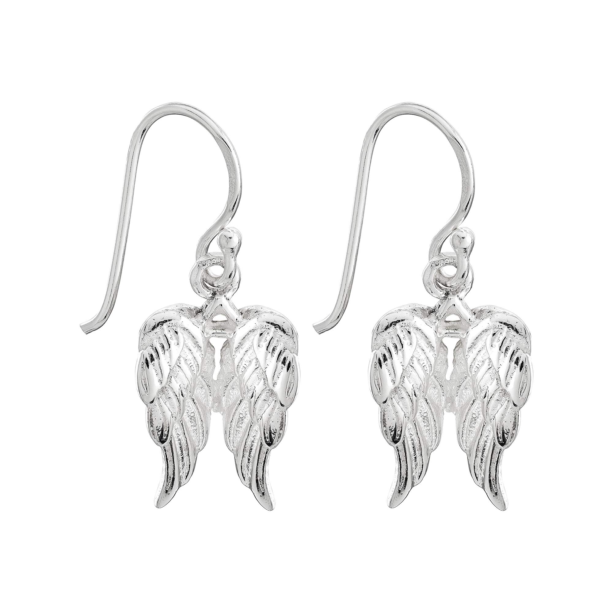 925 Sterling Silver Fairy Angel Wings Necklace Earrings Birthday Anniversary Christening Gift Girls Women (Magical Angel Wings Earrings) — image 1