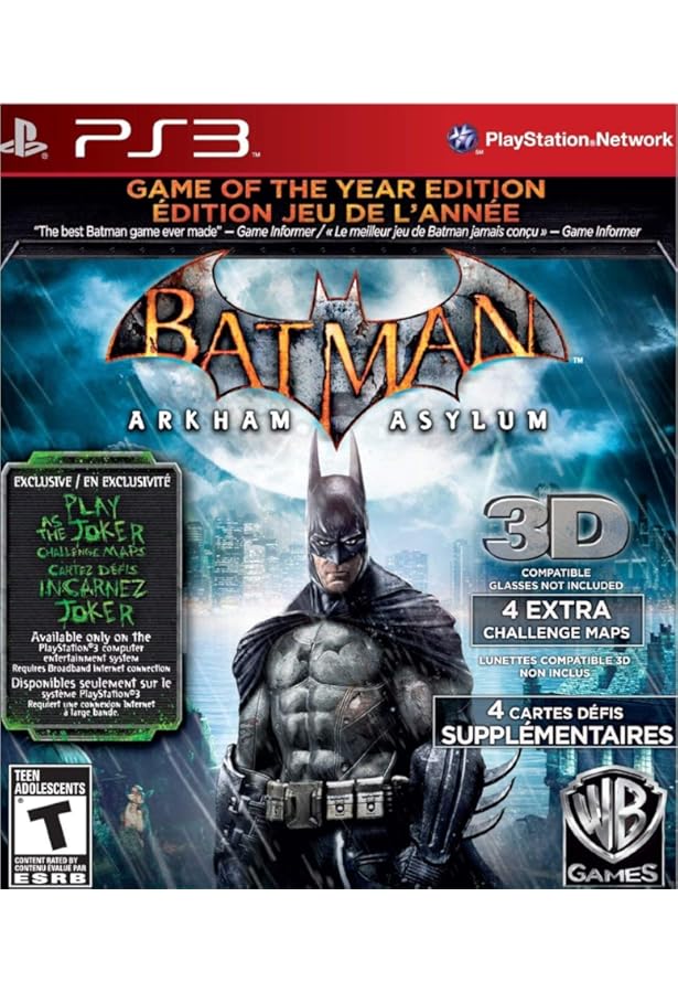 Amazon.com: Batman: Arkham Asylum - Playstation 3 (Renewed