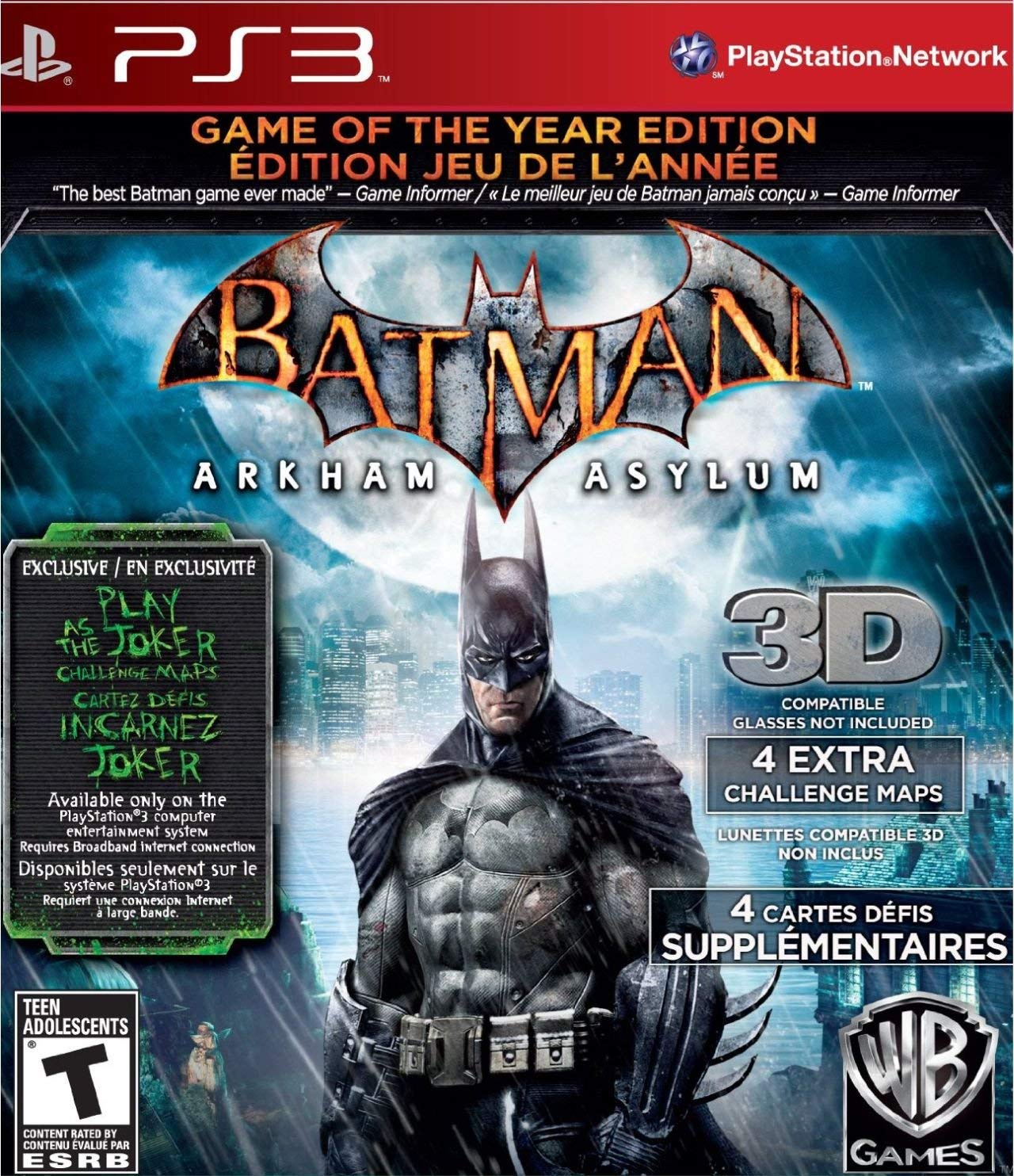 Batman: Arkham Asylum (Game of the Year Edition) - Playstation 3 (Renewed)