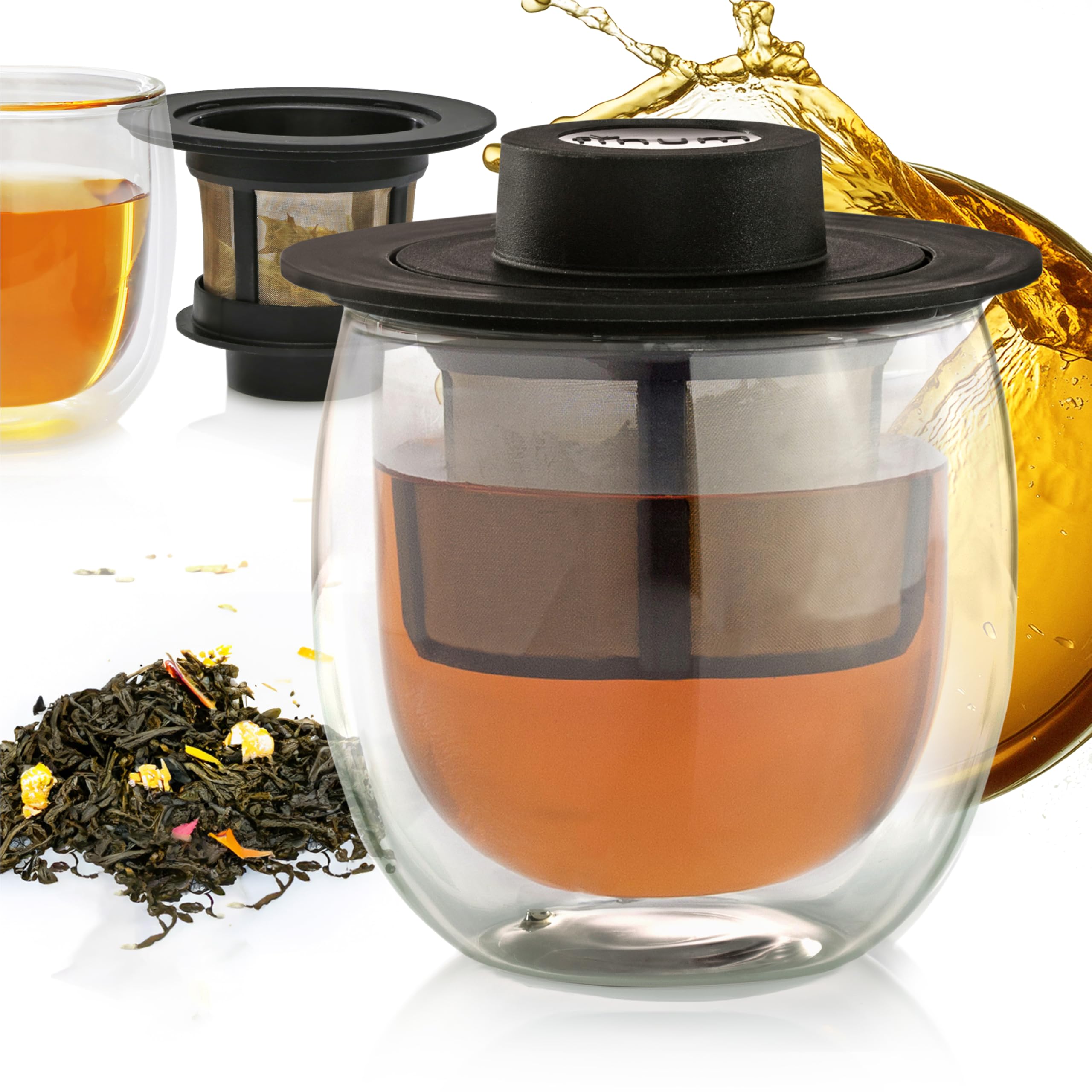 Finum 200ML HOT Glass System, Pyrex, Black, 200 ml, 62/4246700