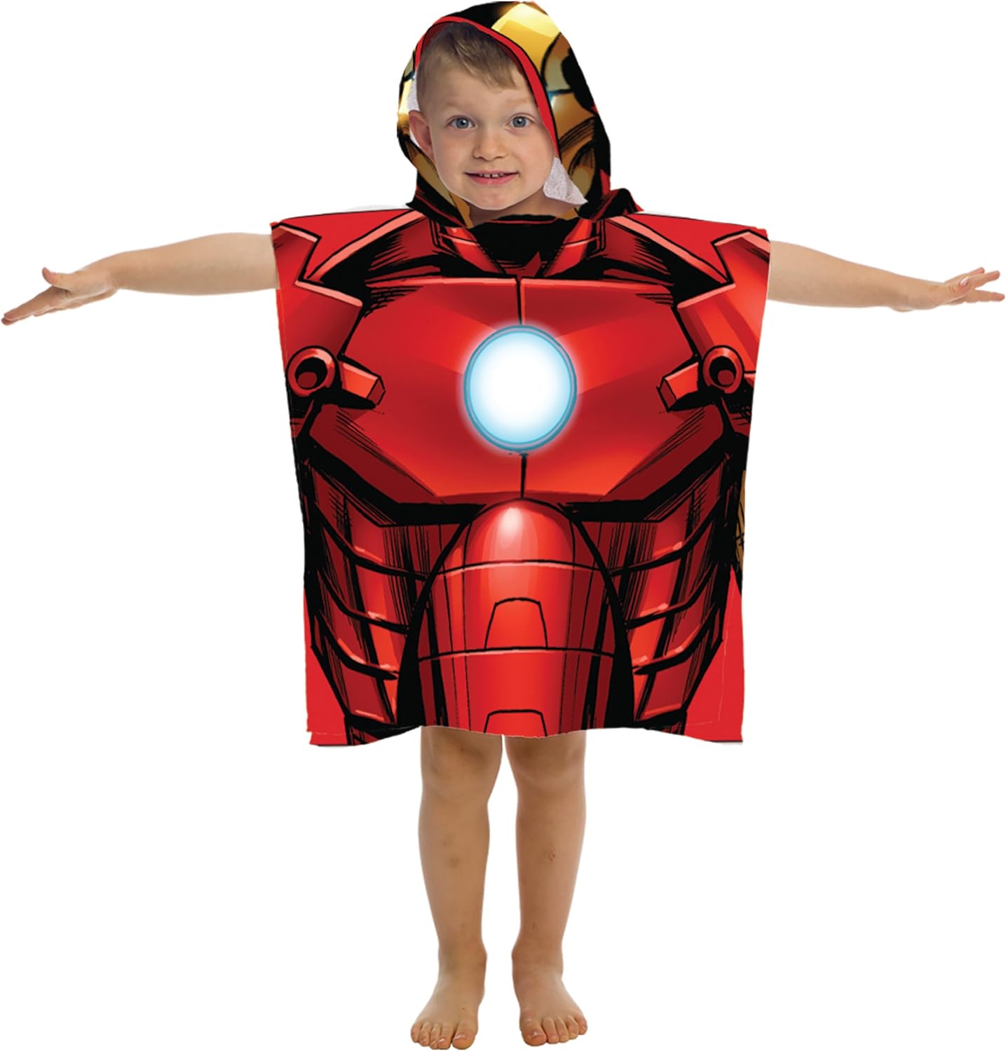iron man hooded towel