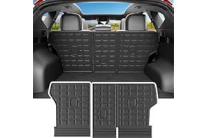 powoq Back Seat Protector Compatible with 2022-2026 Hyundai Tucson Backrest Mat TPE Cargo Mat All Weather Cargo Liner Replacement for 2022 2023 2024 2025 2026 Hyundai Tucson Accessories
