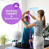 Beenax Resistance Band Purple Medium 20lbs for Exercise Pilates Yoga Gym view 5