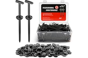 Amooca 50PC Upgraded Nylon Cable Tie Buckle Universal Heavy Duty Self-Locking Automotive Fasteners for Bumper Fender LinerDoor Panel Push Pin Rivet & Trim Retainer Clip Replacement