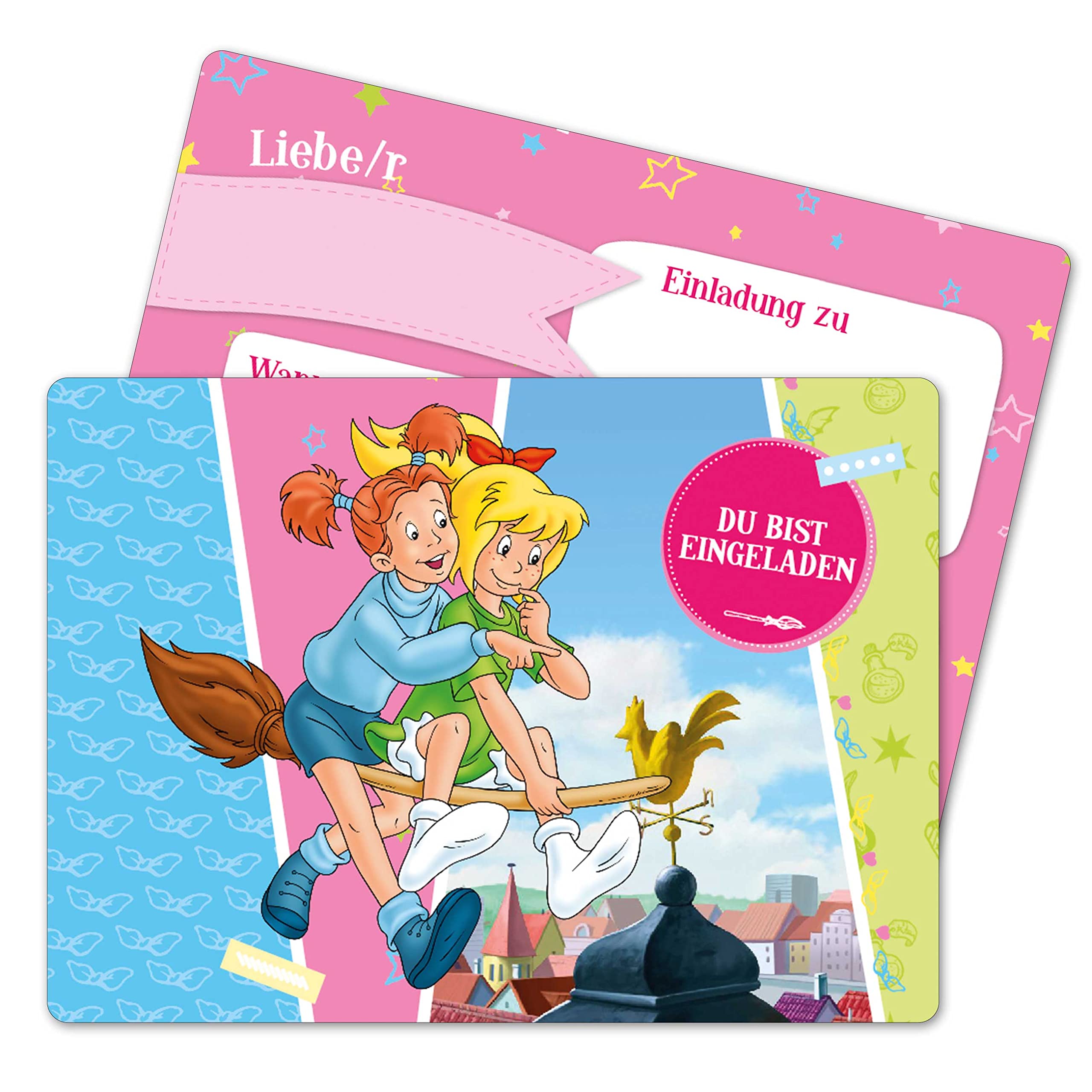 Birthday Invitation Cards - Bibi Blocksberg - Set of 3