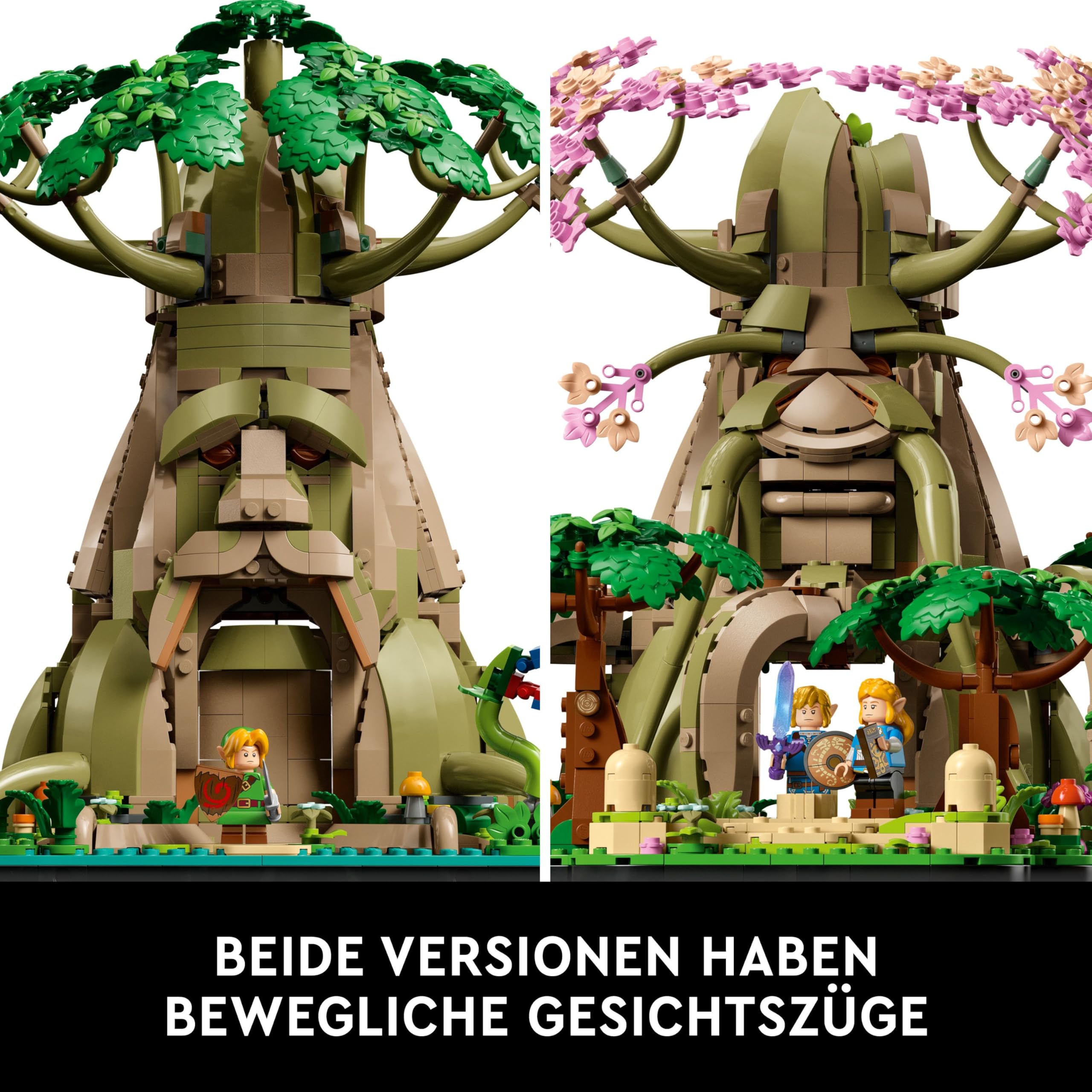 LEGO The Legend of Zelda Deku-Baum 2-in-1 - Sammlerstück zum Ausstellen mit Prinzessin Zelda & 3 Link Minifiguren - Bauset für Erwachsene & Geschenkidee für Videospiel-Fans - 77092 3