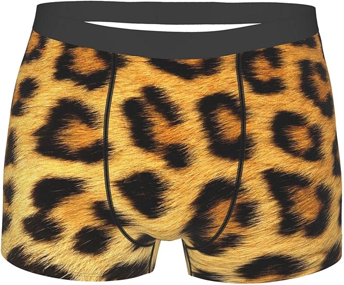 Men's Boxer Briefs Leopard Print 3d Comfortable Breathable Stretch