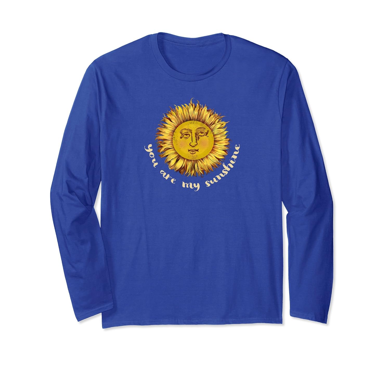 You are My Sunshine Sunflower Yellow Long Sleeve T-Shirt-anz