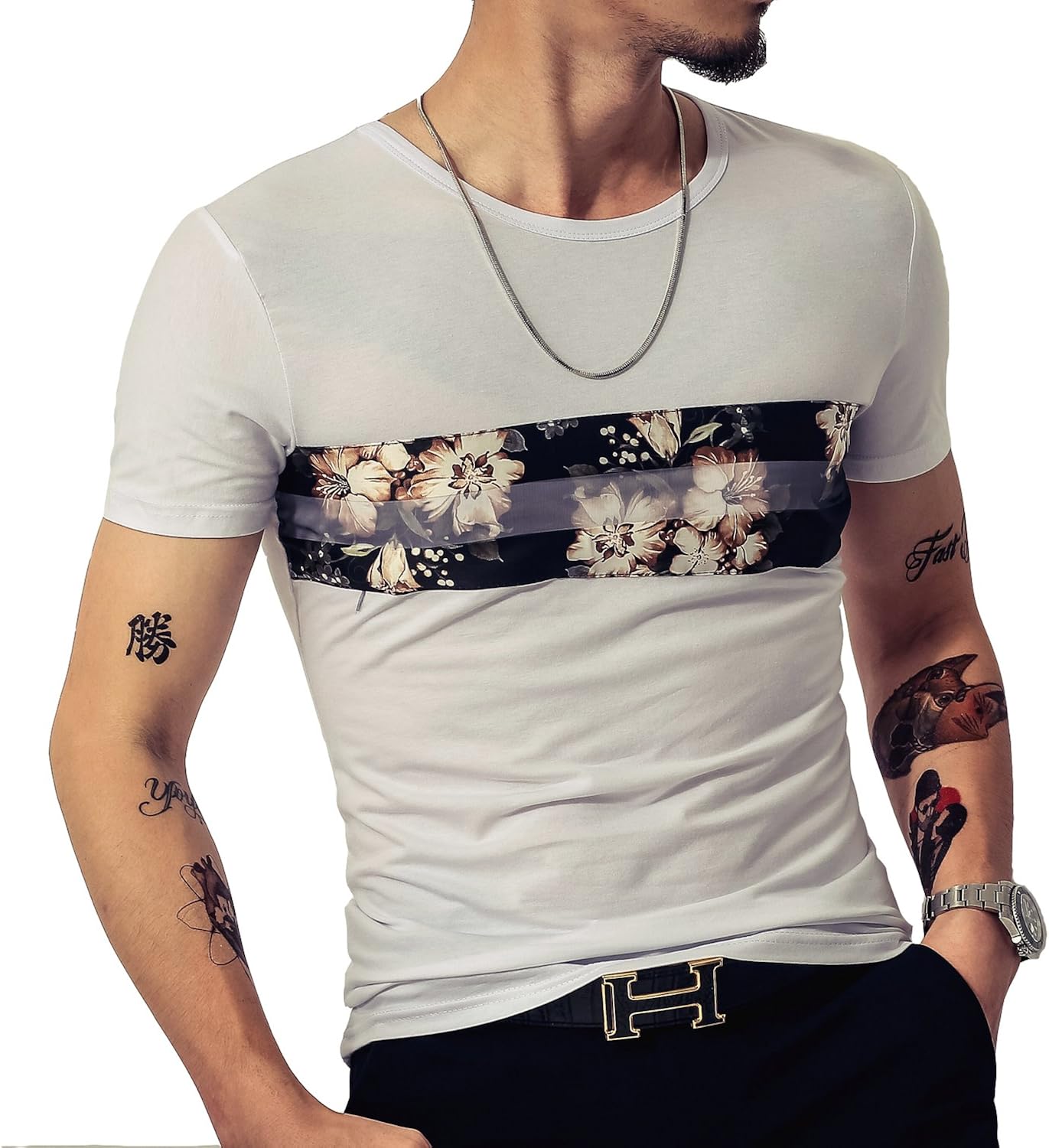 mens slim fit t shirts amazon