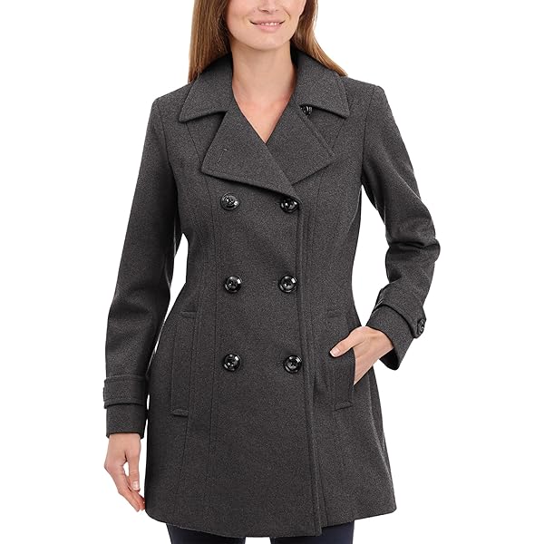 Amazon.com: BGSD Women Sol Wool Blend Asymmetrical Hooded Walking