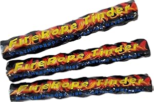 Coopers Bay FireRope Tinder - The Ultimate Weatherproof Emergency Firestarting Material - Hiking Accessories for Camping, Backpacking and Survival (3)
