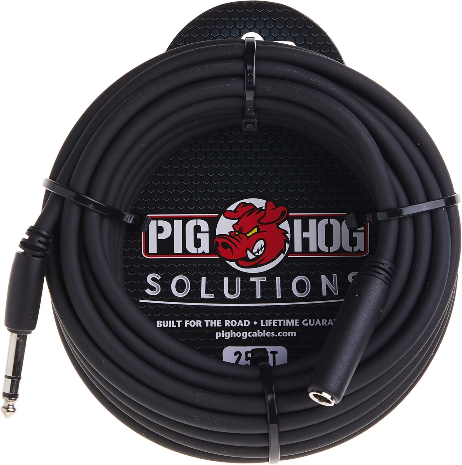 Pig Hog PHX14-25 1/4" TRSF to 1/4" TRSM Headphone Extension Cable, 25 Feet: Musical Instruments