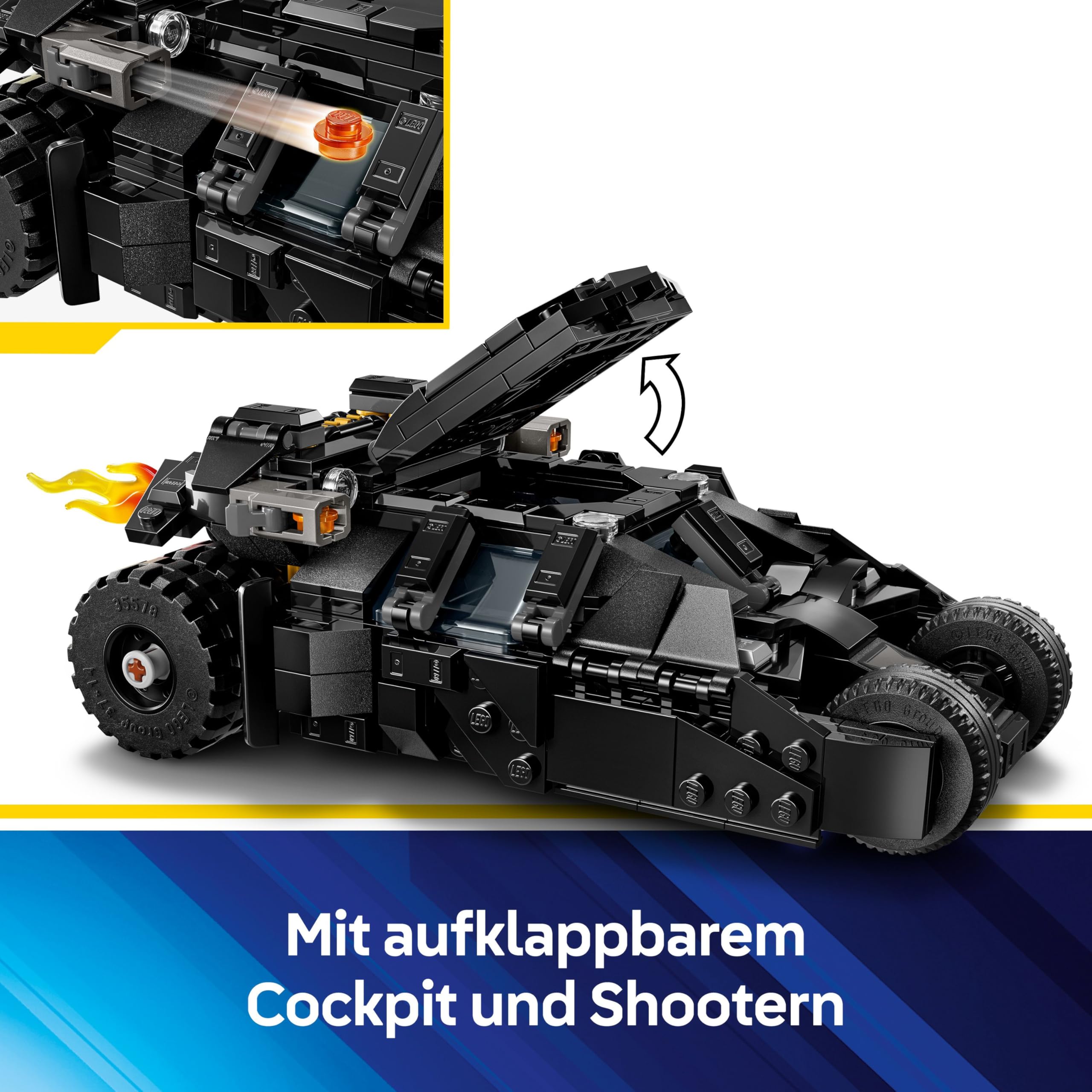 LEGO DC Batman: Batman Tumbler vs. Two-Face & The Joker - Superhelden Spielzeug mit Batmobil Auto - Spielset mit Minifiguren - Geschenk für Jungen und Mädchen ab 8 Jahren 76303 3