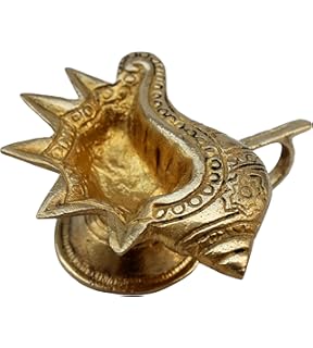 ITOS365 Brass Diyas for Pooja - Deepak for Puja Aarti - Oil Lamp - Pooja Articles Home Dƒ©cor Item - Showpieces - House Warming Decoration - Religious Diwali Gifts- 3.5 inch