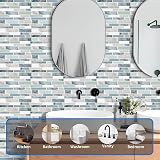 MOONFUN 3D Waterproof Peel and Stick Wall Tiles 12x12 Sage Green 10-Sheet view 5