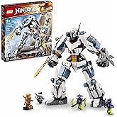 LEGO NINJAGO Legacy Zane’s Titan Mech Battle, 71738 Action Figure Ninja Toy with Golden Jay Minifigure and Ghost Warriors, Gifts for Kids, Boys & Girls