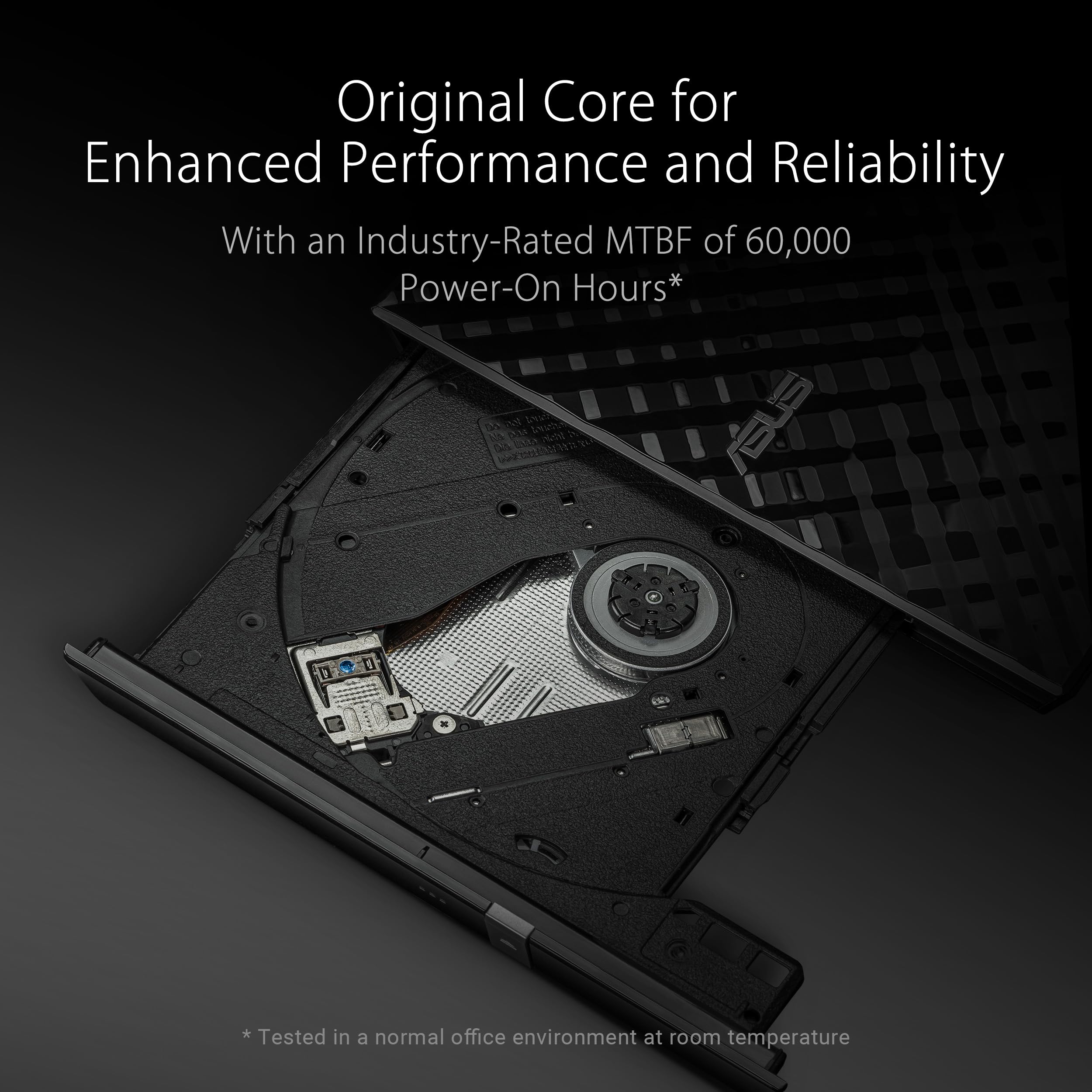 ASUS ASUS LITE Portable USB 2.0 Slim 8X DVD/ Burner +/- Rewriter External Drive, Compatible with both Mac & Windows, Black (SDRW-08D2S-U/BLK/G/AS)