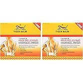 Tiger Balm Pain Relieving Patch, Large 4 Each, 4 Count, Pack of 2