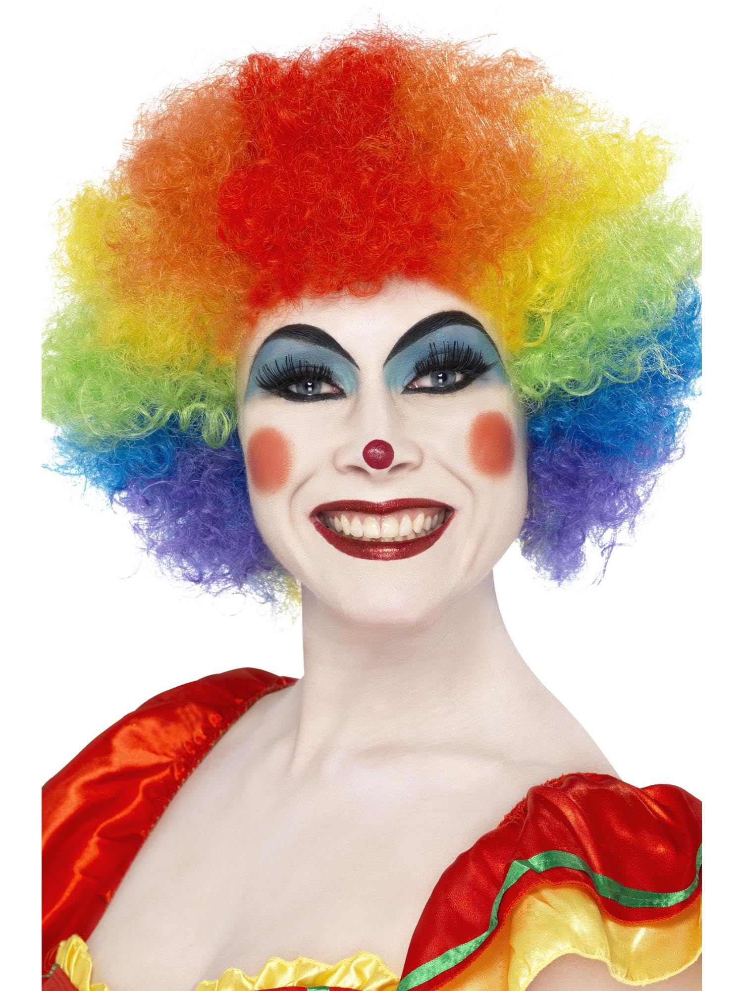 Smiffys Unisex Adult Crazy Clown Wig (One Size) (Rainbow) — image 1