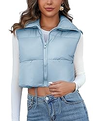 Kissonic Women's Padded Down Vest Puffer Stand
