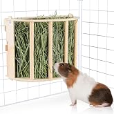 Unicorn Catcher Wooden Guinea Pig Hay Feeder, Large Hanging Rabbit Rack | Bunny Hay Holder Featuring A Large Capacity Wooden Design For Organized Feeding In Chinchilla And Ferret Cages