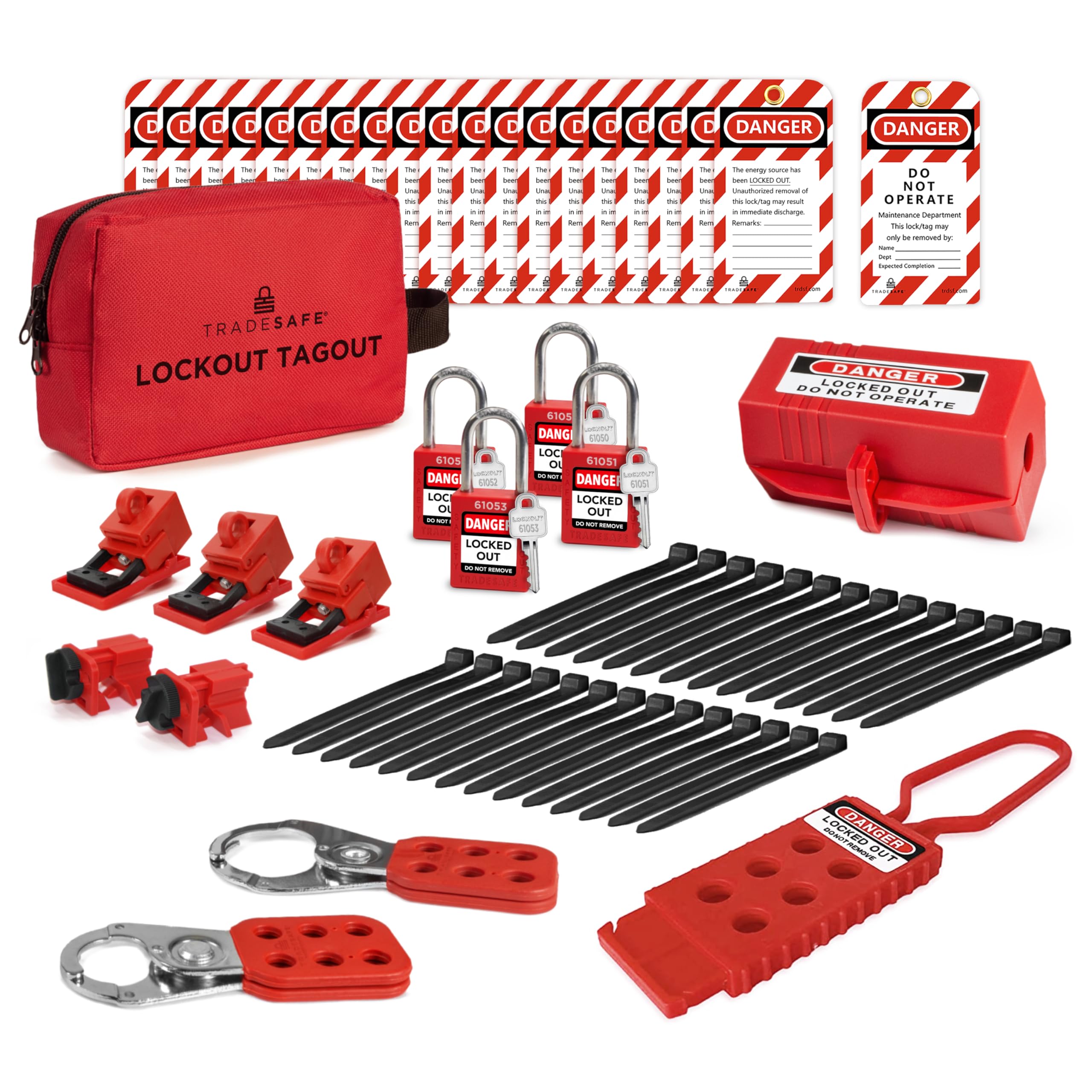 Mua TRADESAFE Electrical Lockout Tagout Kit - Hasps, Clamp on and ...