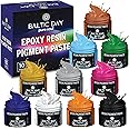 10 Pigment Pastes for Epoxy Resin Jars Set - Pigment Paste - Opaque Resin Pigment - Epoxy Resin Dye Paste - Resin Paste Pigment - Epoxy Resin Color Pigment Paste - Mica Powder Paste - Nr2 Set