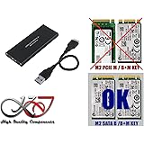 Kalea Informatique Geh&auml;use M2&nbsp;auf USB3&nbsp;(USB 3.0&nbsp;SuperSpeed)&nbsp;&ndash;&nbsp;Unterst&uuml;tzt die 4&nbsp;Formate: 2230/2242/2260/2280&nbsp;&ndash;&nbsp;F&uuml;r SSD m.2&nbsp;NGFF Typ SATA B Key