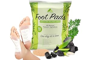 TXL ACTIVE All Natural Ingredients Foot Pads, 70 Pads - Improves Sleep Quality, Boosts Energy, Safe and Easy to Use, Highly Effective, Remove Odor Suitable for Everyday Use