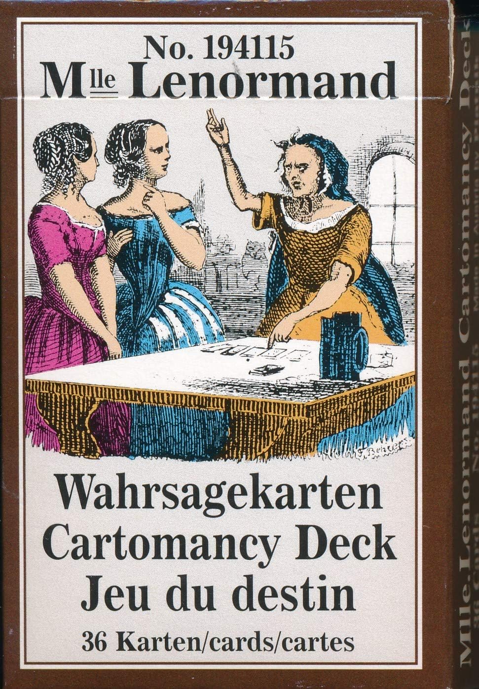 Mlle Lenormand Cartomancy Deck - 36 Cards by Piatnik