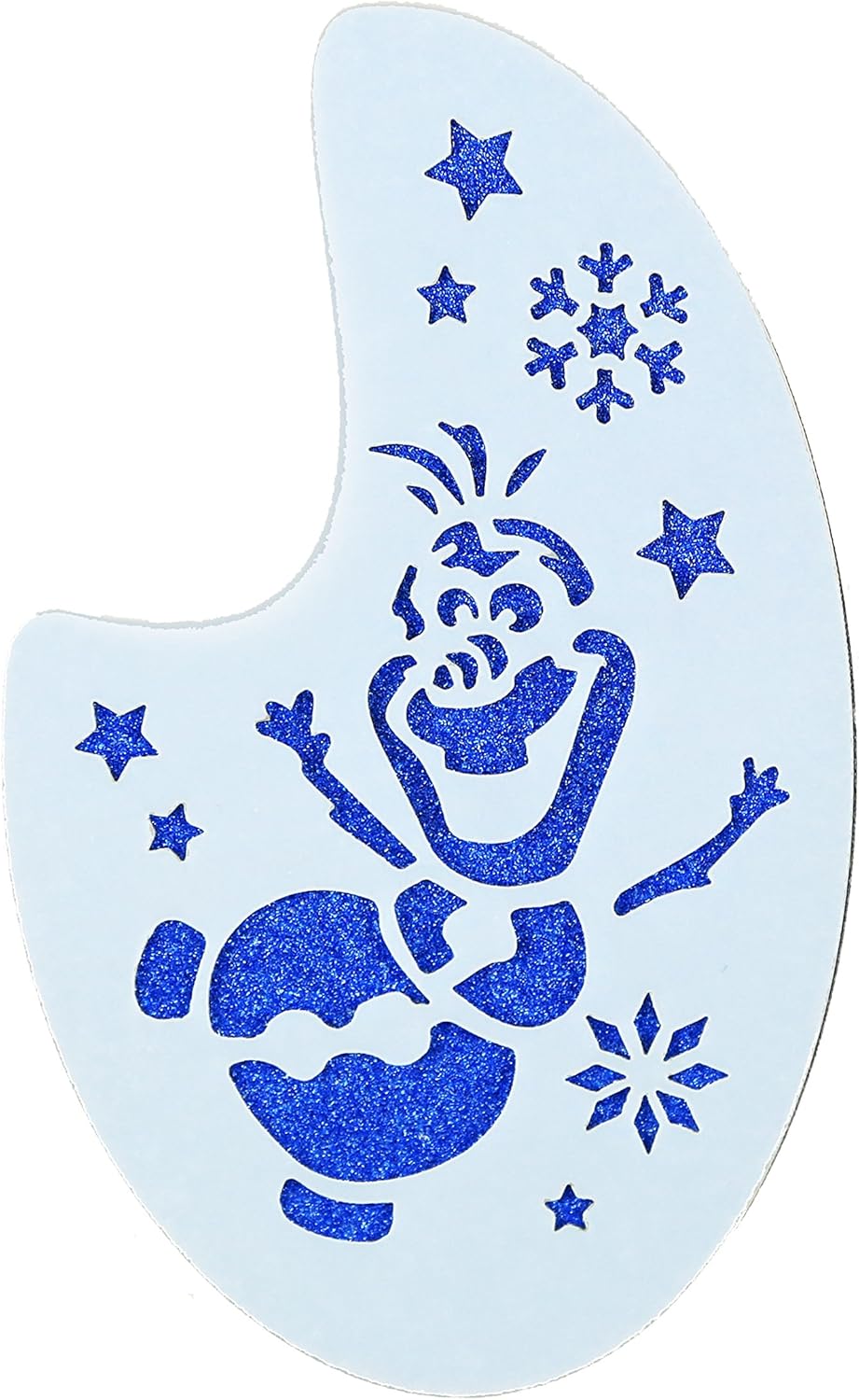 Olaf from Frozen Face Painting Stencil approx 12cm x 8cm Reusable