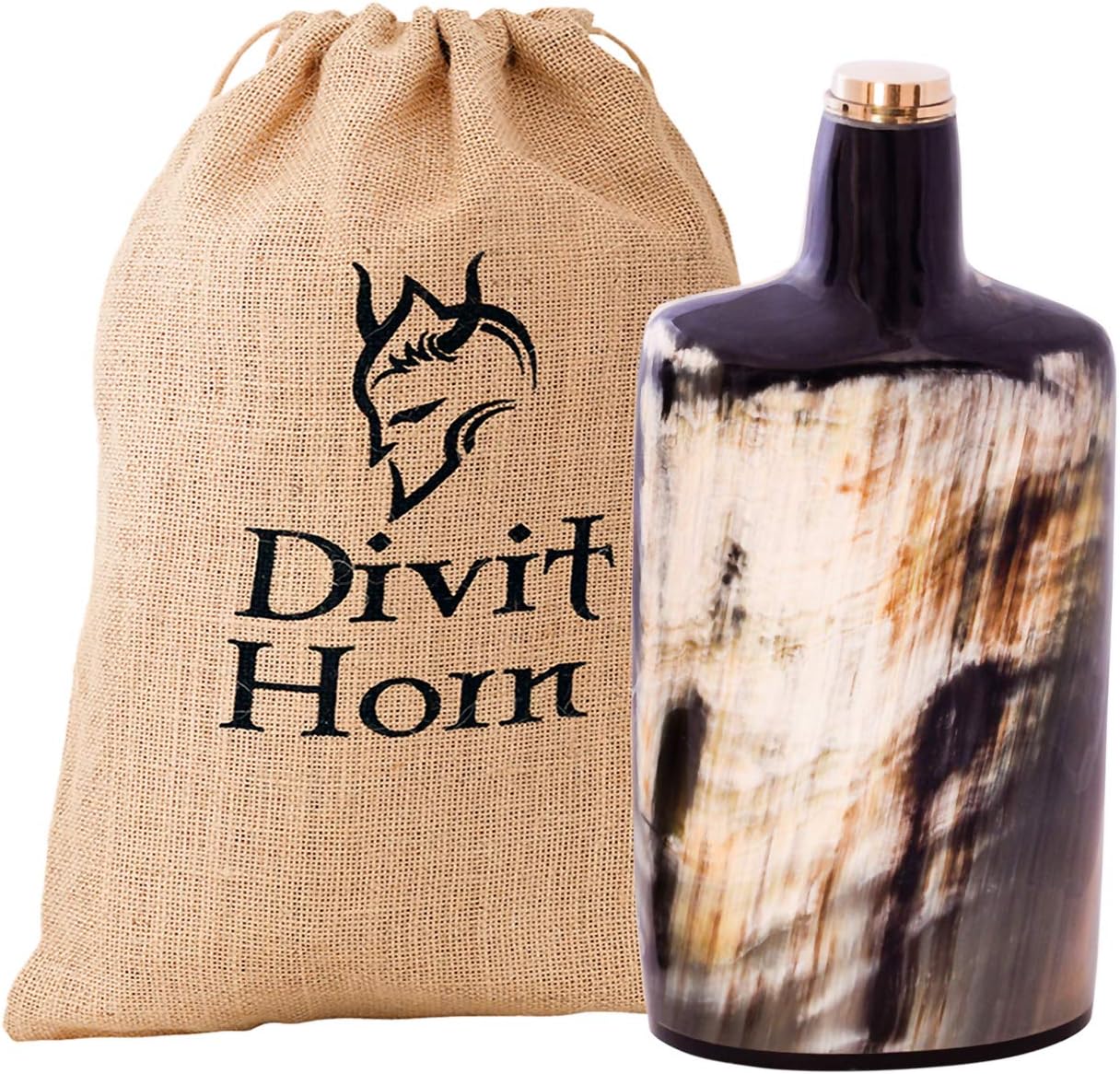 Divit Drinking Horn Mug (Flask (Natural))