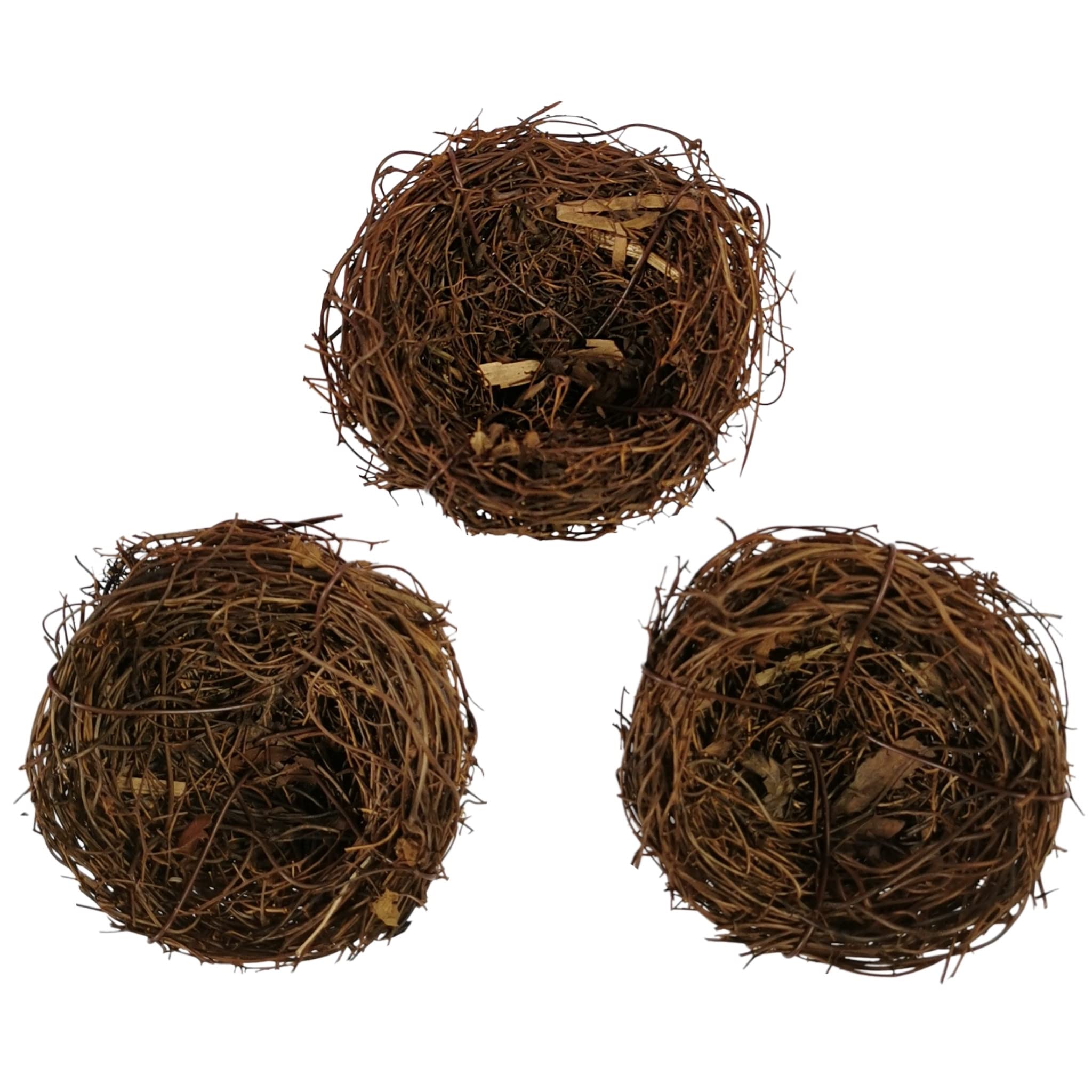 BCreativetolearn Artificial Easter Crafts Birds Nest 3 Mini Nests Easter Decor Craft Nest 6cm Easter Decorations Home — image 1