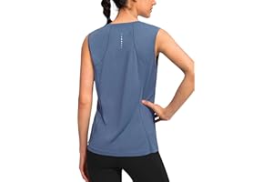 YYV Women's Workout Tank Tops Lightweight Sleeveless Shirts for Women Loose Fit Tops for Athletic Running Tennis Yoga