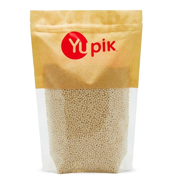 YUPIK TOASTED PEARL COUSCOUS, 2.2 LB, CANADIAN, VEGAN, KOSHER, CHOLESTEROL-FREE, SODIUM-FREE, GOOD SOURCE OF PROTEIN & FIBER, PERFECT FOR SOUP, SALAD AND SIDE DISHES