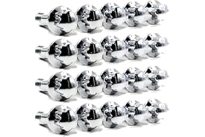 VERITEK PERFORMANCE Set of 20 Veritek 14x1.5mm Chrome OE 2.75 Inch 45mm Shank Length 17mm Star Hex Ball Seat Wheel Lug Bolts for Mercedes CL S GL GLK G GLS ML R Class Factory Wheels VPE-14151809CF