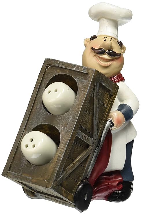 Fat Chef Salt And Pepper Shakers Kitchen Decoration Useful And Fun