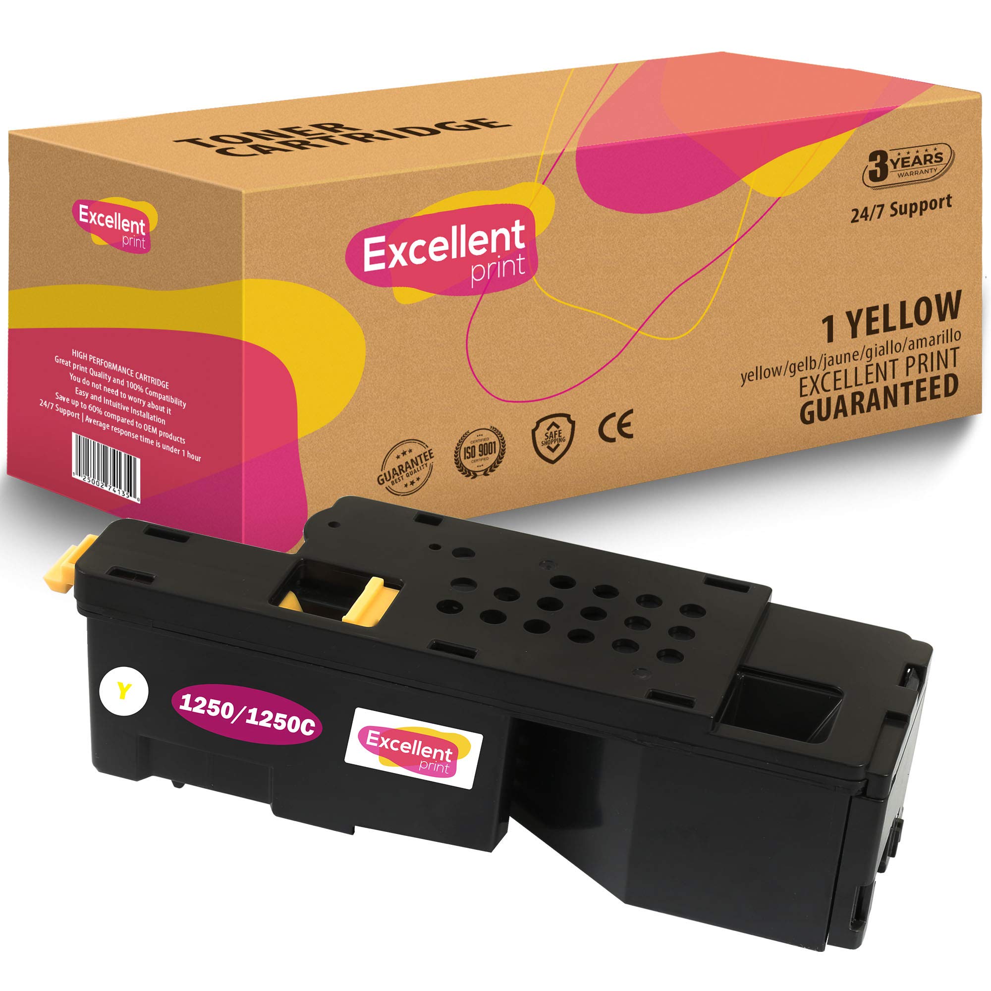 Excellent Print 1250 1250C Compatible Toner cartridge for Dell 1250c 1350cnw C1765 C1760