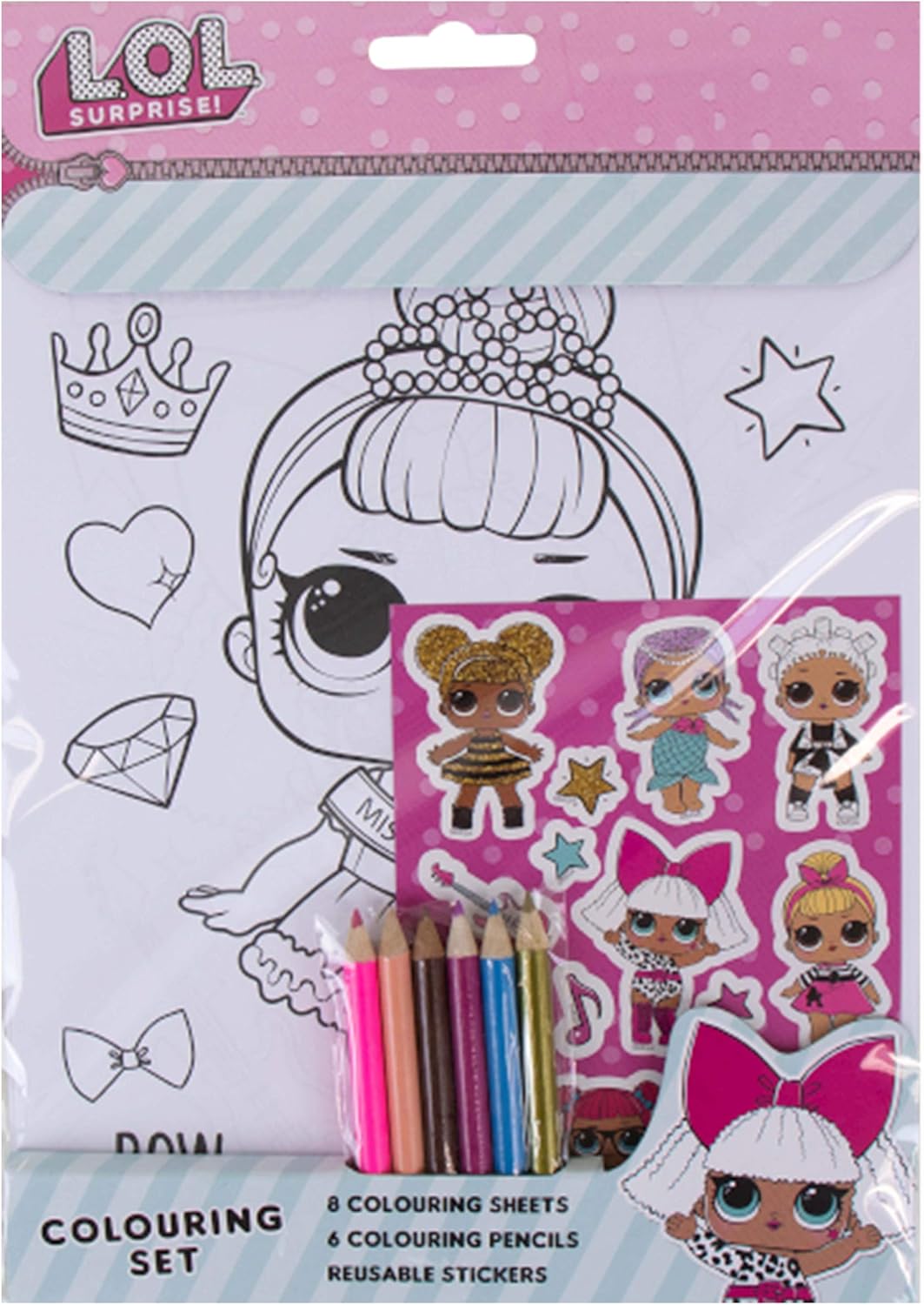 lol surprise colouring set