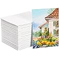 Tosnail 36 Packs 5" x 7" Artist Painting Canvas Panels, White Blank Stretched Canvas, Canvas Board, Small Paint Canvases for 