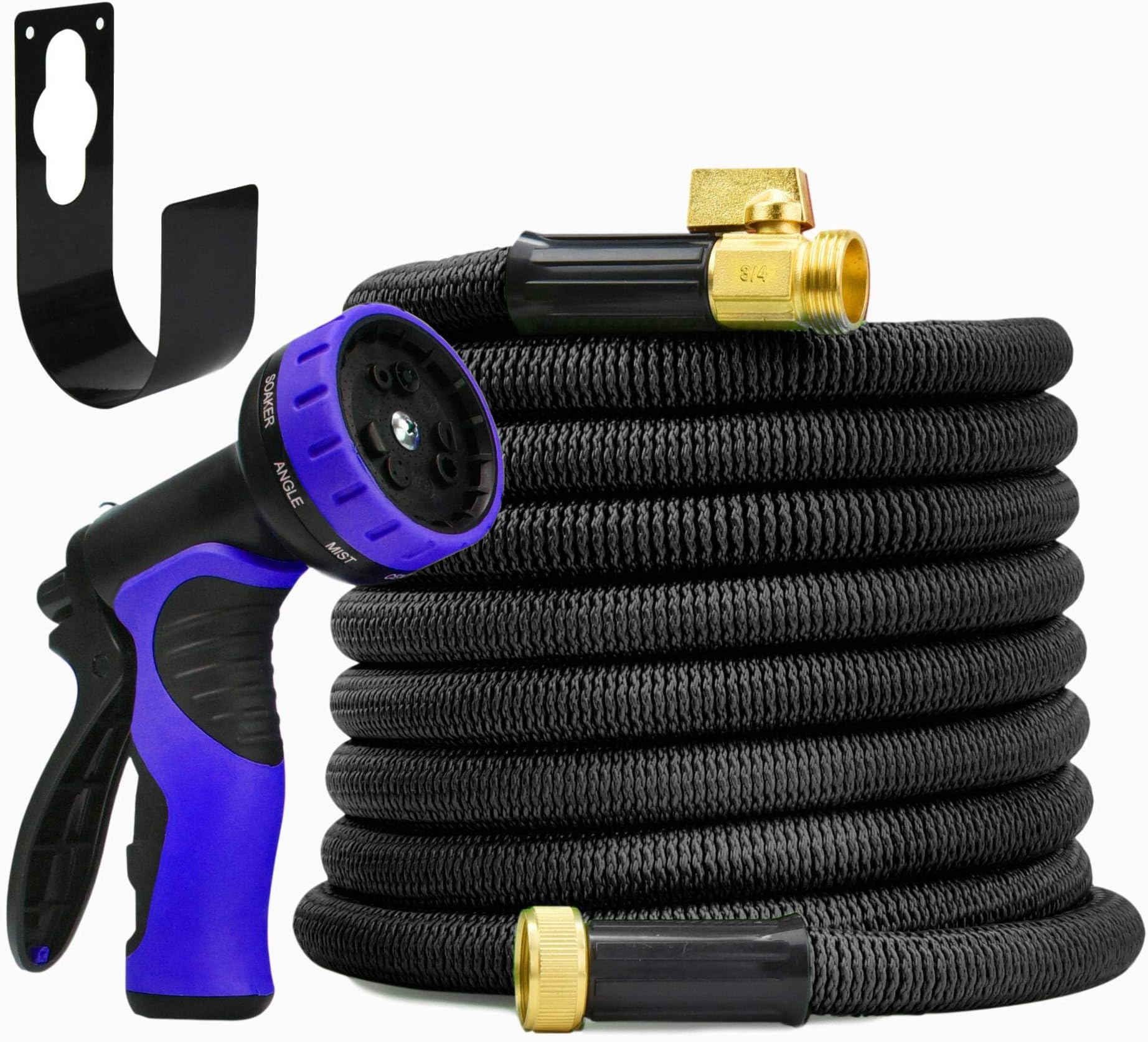 NEW World's Strongest 50ft Expandable Garden Hose with Burst Proof Inner Tube Heavy Duty Expandable Hose Garden Hose Expanding Hose Flexible Hose Water Hose Best Expanding Garden Hose Set - UPGRADED